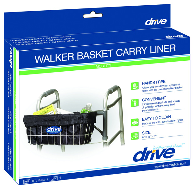 Drive Medical Design Walker Basket Carry Liner