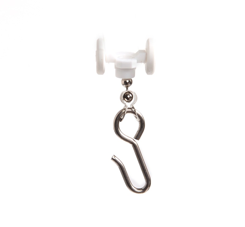 Medline Old Style Supreme Cubicle Curtain Hooks With Chain, 40/bx
